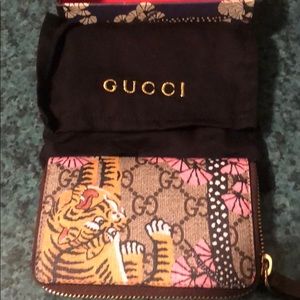 Gucci GG Supreme Monogram Bengal Print Card Case